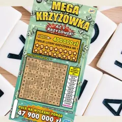 Zdrapka "Mega Krzyżówka" i litery na płytkach. Czy odkryjesz ukryte znaczenie liter kontrolnych na zdrapkach totalizatora sportowego?