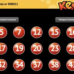 Wyniki losowania Keno: 5, 7, 12, 15, 16, 17, 19, 20, 23, 28, 32, 34, 37, 38, 43. Ile liczb wygrywa? Zależy od Twoich typów!