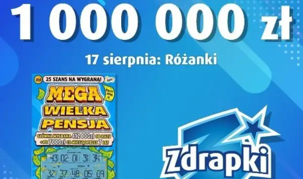 Jakie zdrapki najczęściej wybierają lottomilionerzy dla zabawy? "Mega Wielka Pensja" to jedna z nich, oferująca 25 szans na wygraną.